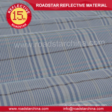 100% polyester check yarn dyed reflective fabric